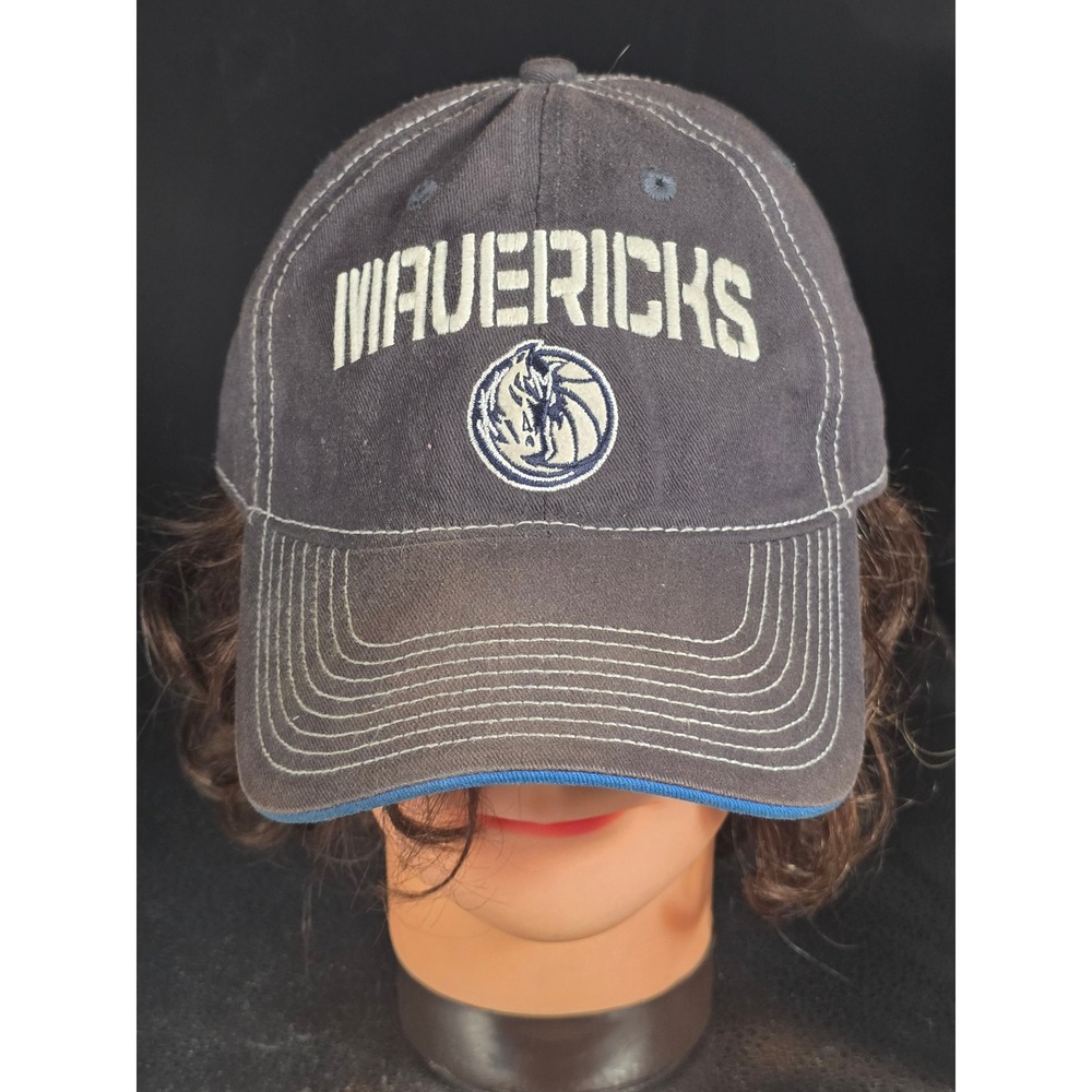 Dallas Mavericks Hat Mens OSFA Navy Blue NBA Elevation Dad Cap Basketball Cap